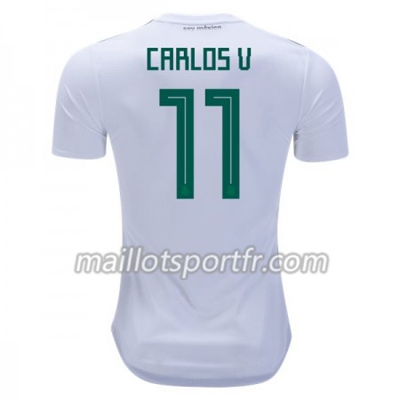 Maillot de Foot Mexique Carlos V 11 Exterieur Coupe du monde 2018